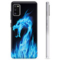 Samsung Galaxy A41 TPU Hoesje - Blue Fire Dragon