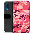 Samsung Galaxy A50 Premium Portemonnee Hoesje - Roze Camouflage