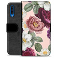 Samsung Galaxy A50 Premium Portemonnee Hoesje - Romantische Bloemen