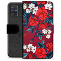 Samsung Galaxy A51 Premium Wallet Hoesje - Vintage Bloemen