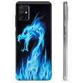 Samsung Galaxy A51 TPU Hoesje - Blue Fire Dragon
