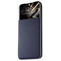 Samsung Galaxy A52 5G, Galaxy A52s Front Smart View Flip Case - Blauw