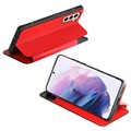 Samsung Galaxy A52 5G, Galaxy A52s Front Smart View Flip Case - Rood