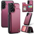 Samsung Galaxy A56 Caseme C22 Hoesje RFID-kaart portemonnee - Rood