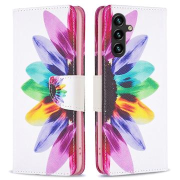 Samsung Galaxy A56 Wonder Series Portemonnee Hoesje - Bloem