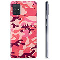 Samsung Galaxy A71 TPU Hoesje - Roze Camouflage