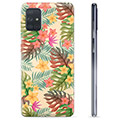 Samsung Galaxy A71 TPU Case - Roze Bloemen