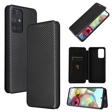 Samsung Galaxy A72 5G/4G Flip Case - Koolstofvezel