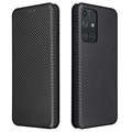 Samsung Galaxy A72 5G/4G Flip Case - Koolstofvezel