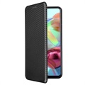 Samsung Galaxy A72 5G/4G Flip Case - Koolstofvezel