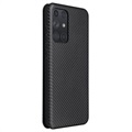 Samsung Galaxy A72 5G/4G Flip Case - Koolstofvezel
