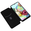 Samsung Galaxy A72 5G/4G Flip Case - Koolstofvezel