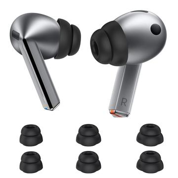 Samsung Galaxy Buds3 Pro Ahastyle DD09 Silicone oordopjes - Zwart