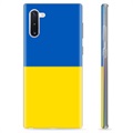 Samsung Galaxy Note10 TPU Hoesje Oekraïense Vlag - Geel en Lichtblauw