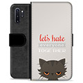 Samsung Galaxy Note10+ Premium Wallet Case - Angry Cat