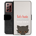 Samsung Galaxy Note20 Ultra Premium Portemonnee Hoesje - Angry Cat