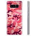 Samsung Galaxy Note8 TPU Hoesje - Roze Camouflage