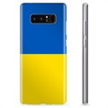 Samsung Galaxy Note8 TPU Hoesje Oekraïense Vlag - Geel en Lichtblauw