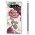 Samsung Galaxy S10 Hybrid Case - Romantische Bloemen