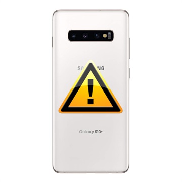 Samsung Galaxy S10+ Batterij Cover Reparatie - Keramiek Wit
