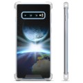Samsung Galaxy S10+ Hybride Hoesje - Space