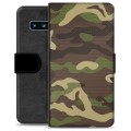 Samsung Galaxy S10 Premium Portemonnee Hoesje - Camouflage