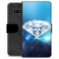 Samsung Galaxy S10 Premium Portemonnee Hoesje - Diamant