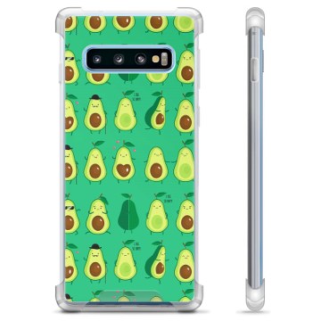 Samsung Galaxy S10+ Hybrid Case - Avocado Patroon