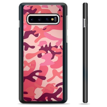 Samsung Galaxy S10+ Beschermhoes - Roze Camouflage
