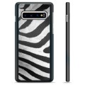 Samsung Galaxy S10+ Beschermhoes - Zebra