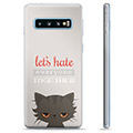 Samsung Galaxy S10 TPU-hoesje - Angry Cat