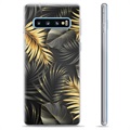 Samsung Galaxy S10+ TPU Hoesje - Gouden Bladeren