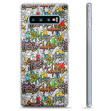 Samsung Galaxy S10+ TPU Hoesje - Graffiti