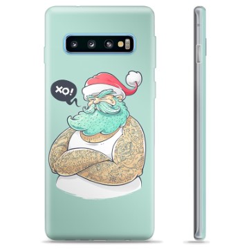 Samsung Galaxy S10+ TPU Hoesje - Moderne Kerstman