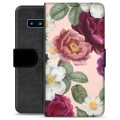 Samsung Galaxy S10 Premium Wallet Case - Romantische Bloemen