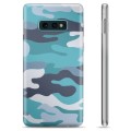 Samsung Galaxy S10e TPU Case - Blauwe Camouflage