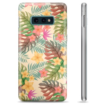 Samsung Galaxy S10e TPU Case - Roze Bloemen