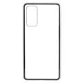 Samsung Galaxy S20 FE Magnetisch Cover met Gehard Glas - Zilver