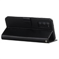 Samsung Galaxy S20 FE Premium Wallet Hoesje met Magnetische Sluiting - Zwart