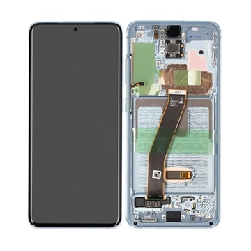 Samsung Galaxy S20 Front Cover & LCD Display GH82-22131D - Blauw