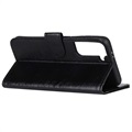 Samsung Galaxy S21+ 5G Wallet Case met Magnetische Sluiting - Zwart