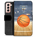 Samsung Galaxy S21 5G Premium Wallet Case - Basketbal