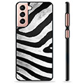 Samsung Galaxy S21 5G Beschermhoes - Zebra