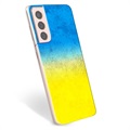 Samsung Galaxy S21 5G TPU Hoesje Oekraïense Vlag - Two Tone