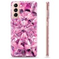 Samsung Galaxy S21 5G TPU Case - Roze Kristal