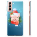 Samsung Galaxy S21 5G TPU Hoesje - Winter Piggy