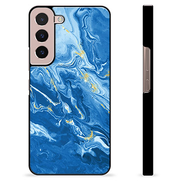 Samsung Galaxy S22 5G Beschermende Cover - Kleurrijk Marmer