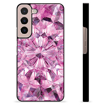 Samsung Galaxy S22 5G Beschermende Cover - Roze Kristal