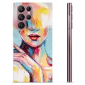 Samsung Galaxy S22 Ultra 5G TPU-hoesje - Abstract Portret