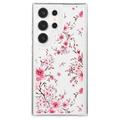 Samsung Galaxy S23 Ultra Fashion TPU hoesje - Roze Bloemen
